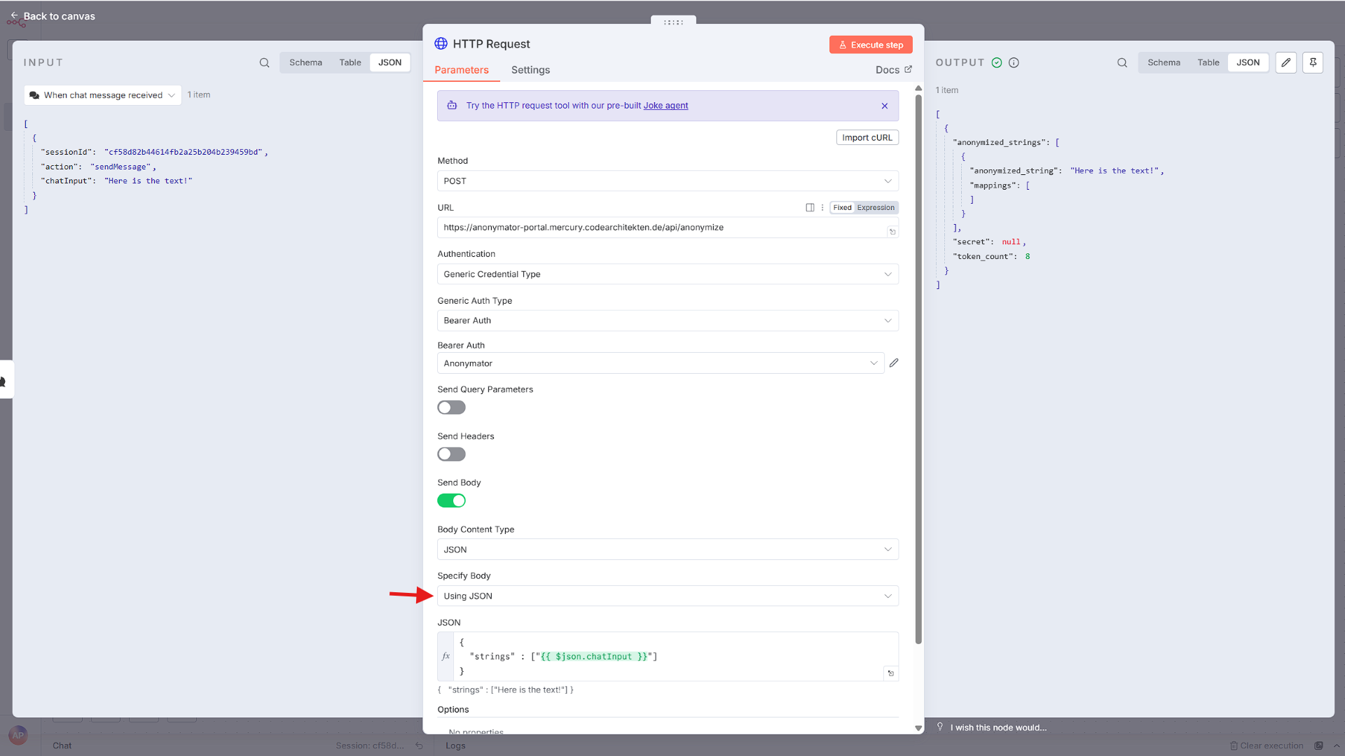 Step 7 – Build Json Body