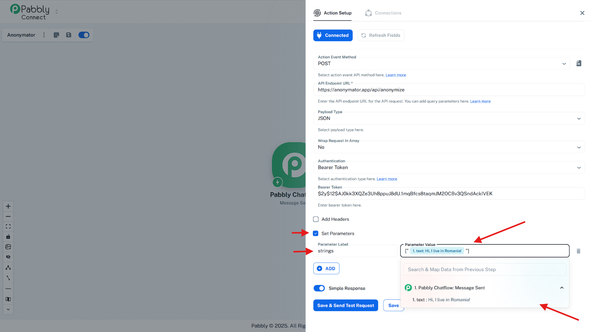 Step 5 – Set Parameters