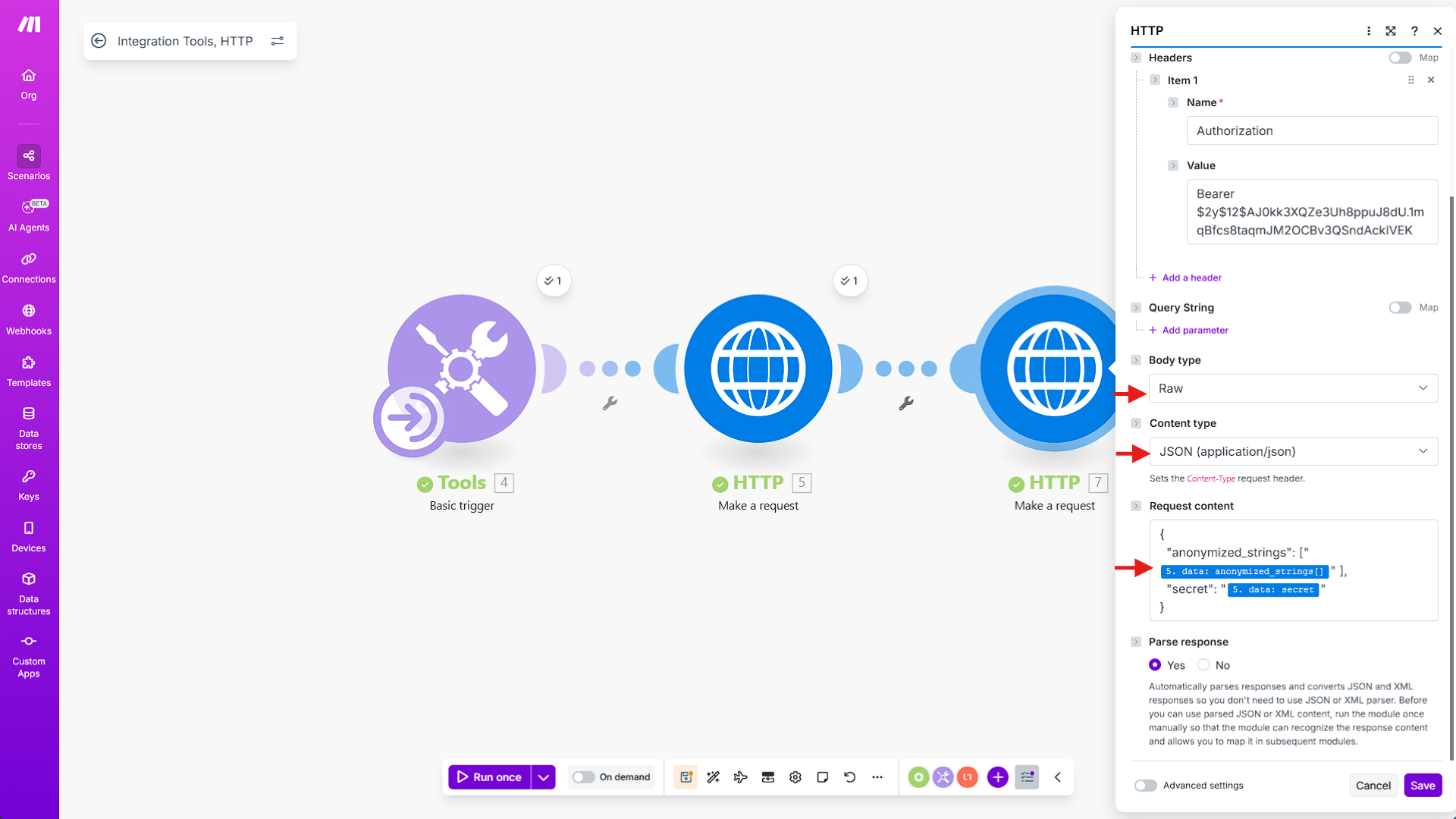 Step 3 – Body Params